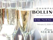 Osteria Sierra, Champagne Bollinger Wine Pairing Dinner