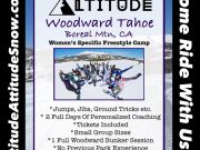 Woodward Tahoe, 3 Day Women's Snowboard Camp