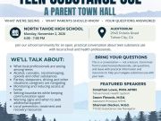Tahoe Truckee Unified School District, Teen Substance Use: A Parent Town Hall