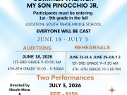 Tahoe Arts Project, Children's Summer Theater MY SON PINOCCHIO JR.