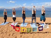 Lake Tahoe Yoga, Yoga on the Beach