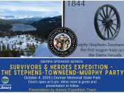 Sierra State Parks Foundation, Survivors & Heroes Expedition: the Stephens-Townsend-Murphy Party
