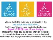 Tahoe Art League, 18th Annual South Lake Tahoe Artist Studio Tour