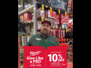 Mountain Hardware & Sports, Give Like a Pro with Milwaukee