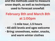 Sierra State Parks Foundation, Snow Science Snowshoe Tour