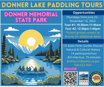 Sierra State Parks Foundation, Paddling Tours on Donner Lake