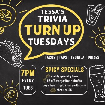 Alibi Ale Works, Tessa’s Trivia Turn Up with Tacos, Taps + Tequila