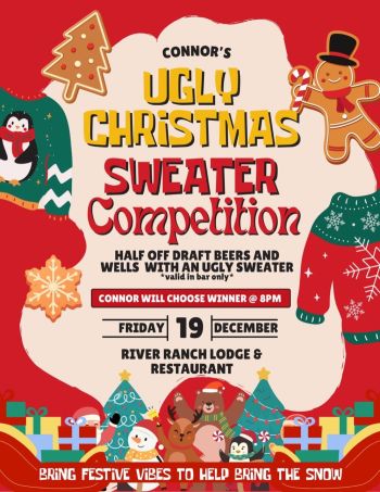 River Ranch Lodge & Restaurant, Connor's Ugly Christmas Sweater Competition