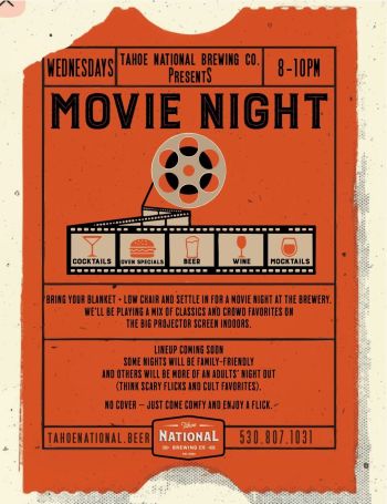 Tahoe National Brewing Co., Movie Night
