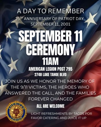 American Legion Post 795, September 11 Remembrance Ceremony