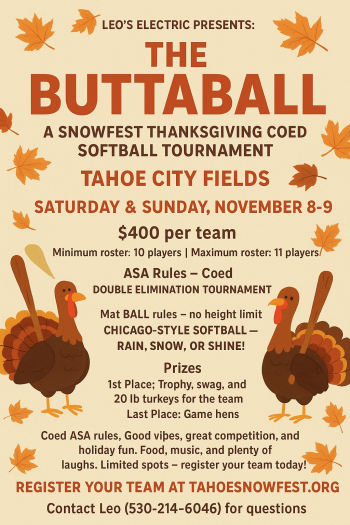 North Lake Tahoe SNOWFEST, Tahoe SNOWFEST Buttaball Tournament