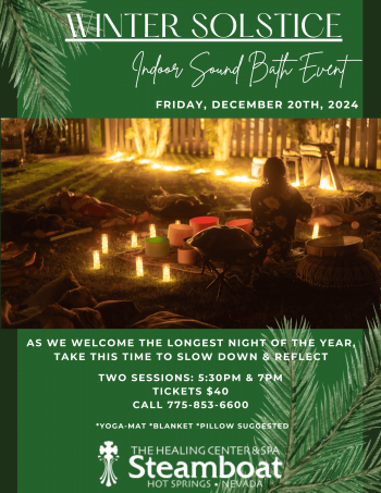 Steamboat Hot Springs Healing Center & Spa, Winter Solstice Sound Bath