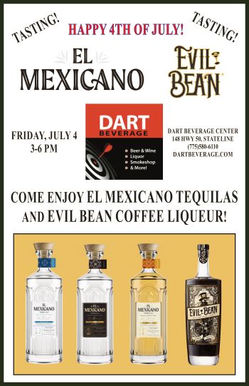 Dart Beverage Center, 4th of July Tasting with El Mexicano & Evil Bean