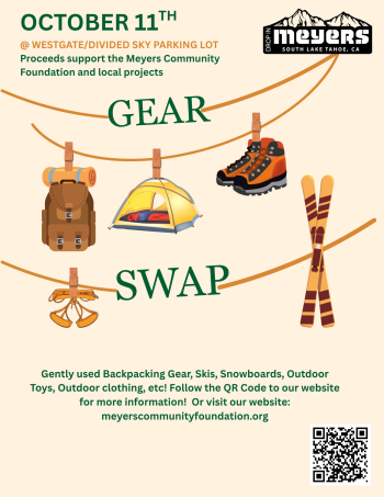 Meyers Community Foundation, Outdoor Gear Swap