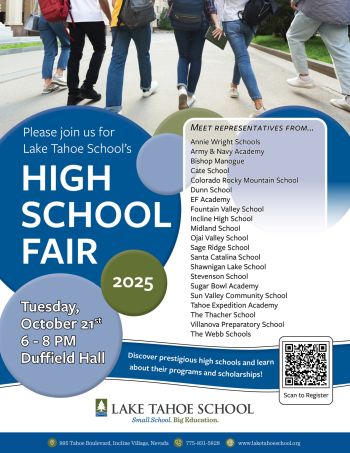 IVCBA, Lake Tahoe School High School Fair