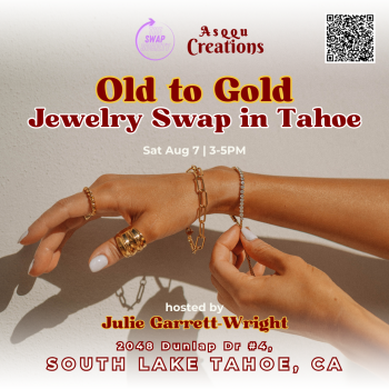 The Swap Society, Old to Gold: Jewelry Swap in Tahoe featuring Asqqu Creations
