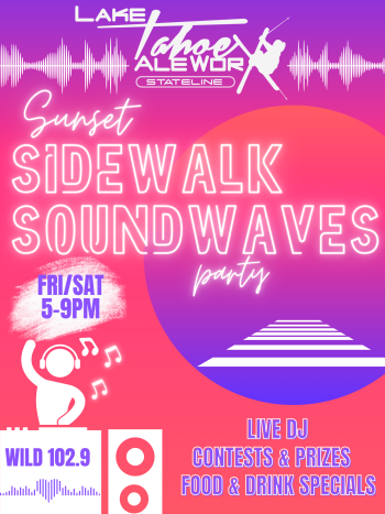 Lake Tahoe AleWorX, Sunset Sidewalk Soundwaves Party Stateline