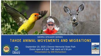 Sierra State Parks Foundation, Sierra Speaker Series: Tahoe Animal Movements and Migrations