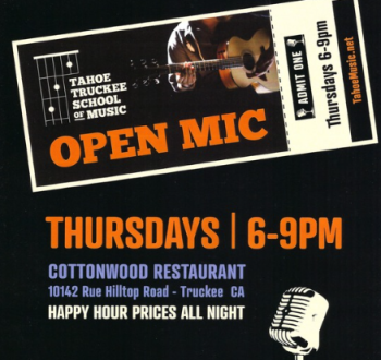 Tahoe Truckee School of Music, Open Mic Thursdays