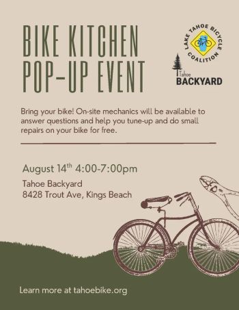Tahoe Backyard, Bike-Kitchen Pop Up