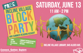 Incline Village Library, Block Party & Summer Reading Kickoff