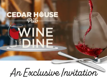Cedar House Pub, Jeremy Wine Dinner