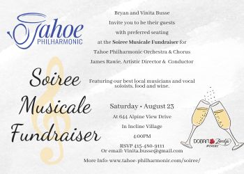 Tahoe Philharmonic, Tahoe-Philharmonic Soiree Musicale Fundraiser