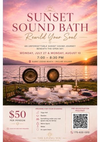 Incline Village & Crystal Bay Events, Sunset Sound Bath