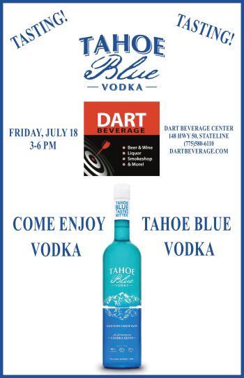 Dart Beverage Center, Tahoe Blue Vodka Tasting