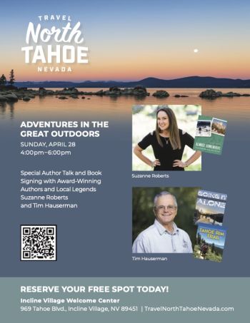Travel North Tahoe Nevada, Meet Local Authors and Legends