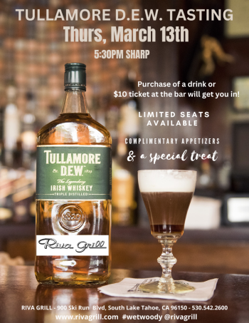 Riva Grill, Tullamore D.E.W. Whiskey Tasting