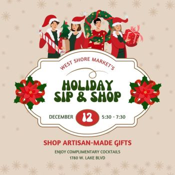 Tahoe City Downtown Association, Holiday Sip + Shop at West Shore Market