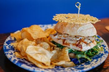 Tahoe Tap Haus, Grilled Chicken Caesar Sando