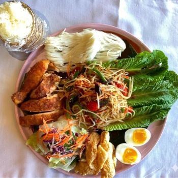 Orchid's Thai Cuisine, Som Tum Tray