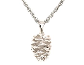 Bluestone Jewelry, Sterling Silver Alder Pine Cone Pendant