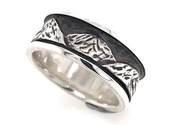 Bluestone Jewelry, Sterling Silver Tahoe Truckee Mountain Ring
