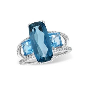 Bluestone Jewelry, Bluestone Collection Ring with Diamonds