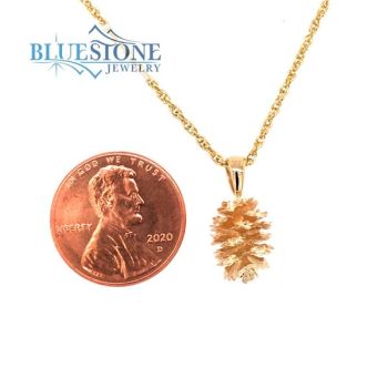 Bluestone Jewelry, Pine Cone Pendant or Charm