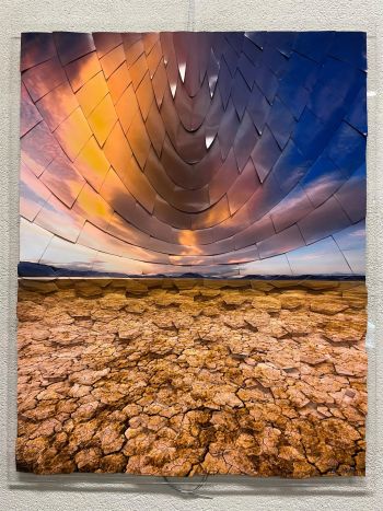 Bluestone Jewelry, "Desert Flame" Photography on reclaimed aluminum