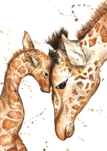 Art Truckee, Giraffe, Colors by Megan