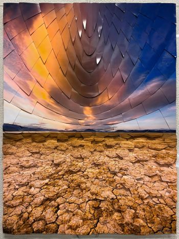 Bluestone Jewelry, "Desert Flame" Photography on Reclaimed Aluminum