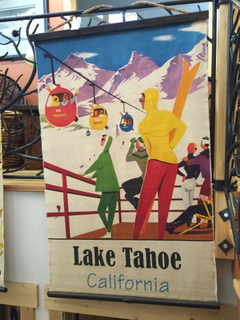 Mountain Home Center, Lake Tahoe Canvas Wall Hanging
