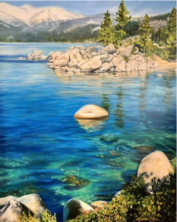 Sand Harbor Painting by artist: Michelle Courier