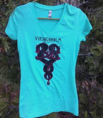 Sierra State Parks Foundation, Women's Vikingsholm Dragon V-Neck T-Shirt
