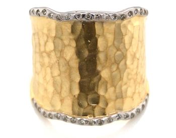 Bluestone Jewelry, Yellow Gold Diamond Ring