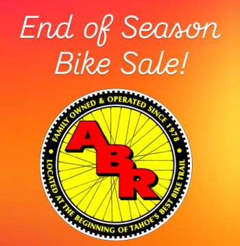Anderson's Bicycle Rental, End of Season Bike Sale
