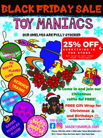 Toy Maniacs, Black Friday Sale