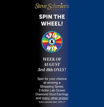 Steve Schmier's Jewelry, Closing Sale: Spin the Wheel, Win a Prize!