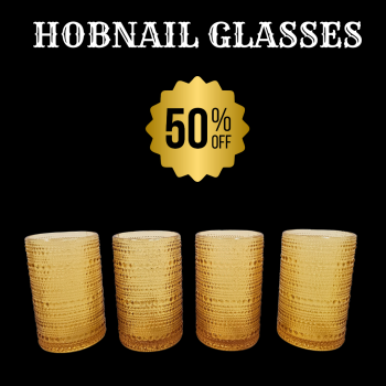 Potlatch Lake Tahoe, 50% Off Hobnail Glasses