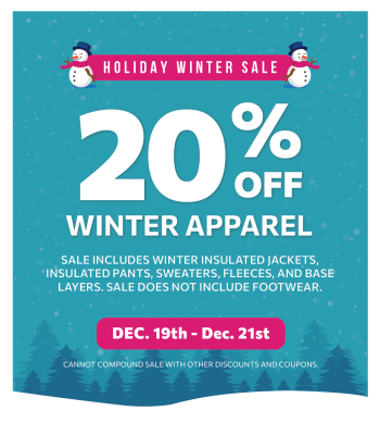 Mountain Hardware & Sports, Holiday Winter Sale: 20% off Winter Apparel